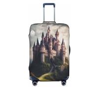 XTYGETY Mysterious Fantasy Fairy Tale Castle02 Housse de protection pour valises de 45,7 à 81,3 cm, Noir , L