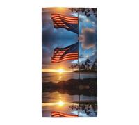 XTYGETY Serviettes de bain imprimées drapeau hawaïen indigène serviette de bain serviette à main serviette de vaisselle serviette absorbante pour salle de bain pour la maison voyage