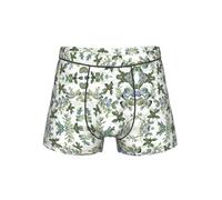 XTYGETY Sous-vêtements pour homme avec imprimé feuilles d'eucalyptus vert avec ceinture flexible et respirant, Noir , XL