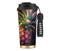 XTYGETY Tasse de voyage isotherme en acier inoxydable avec citation de l'ananas psychologique pour boissons chaudes et froides