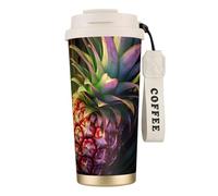 XTYGETY Tasse de voyage isotherme en acier inoxydable avec citation de l'ananas psychologique pour boissons chaudes et froides