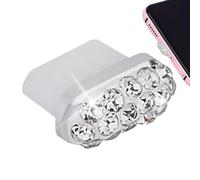 XType-C Bouchon de Poussière Charm Protection de Port USB, Capuchon Anti-Circulation Élégant | Accessoire de Joint de Charge Durable, Gadget Compact-Insert, Mode - Ornement Bloqueur Pendentif Perle Gu