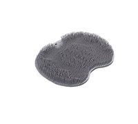 XTYPE Silicone Exfoliant Douche Massage Grattoir Antidérapant Bain Gommage Tampon Pied Lavage Brosse Salle De Bain Outil Tapis Frotter Dos Ventouse Brosses (Color : Grijs)