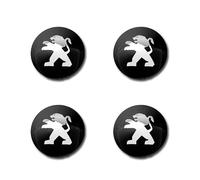 XTZYGLFD 4 Pack de Autocollants D'enjoliveurs de Roue pour Peugeot 108 406 407 408 206 207 208 306 307 308,Autocollants de Roue, Cache-moyeu de Roue, Autocollant de Couvrejante de Pneu