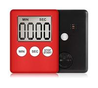 Xuan Wei Akin Minuteur de Cuisine Aimanté, Kitchen Timer Chronomètre et Compte à Rebours Timer pour Cuisine Cuisson Classe Formation, Minuterie Aimanté Numérique Affichage LCD