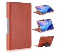 Xuanbeier Compatible avec Lenovo Tab Plus 11,5" Protection étui Respirante Refroidissement TB351FU avec Porte-Carte et Fonction Veille/Réveil Automatique,Marron