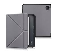 Xuanbeier Étui Housse Coque TPU pour Tolino Vision Color/Kobo Libra Colour 2024/Kobo Libra 2/Tolino Vision 6 avec Fonction Support,Gris