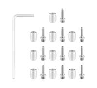 Xuancai 10pcs Insérer des Kits De Raccord Tuyau Tuyau À Disque Hydraulique Tuyaux Frein Huile Manchon Frein Aiguille Et Insert Connexion La Clé