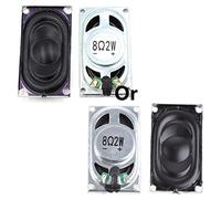 Xuancai 2 Pcs 2035 Publicité LCD Moniteur Haut-parleurs Horn Haut-parleur 8 Ohm 2W Rectangle Fer Pour Shell Cavity