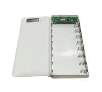 Xuancai Boîtier de chargement mobile 18650 - Boîtier de chargement en plastique résistant aux chocs - Indicateurs LED - Systèmes d'installation rapide - Support de batterie