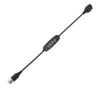 Xuancai Câble USB de 35 cm à trois vitesses avec variateur d'intensité pour ventilateur de lampe USB