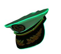 Xuancai Chapeau de capitaine brodé à LED réglable pour les fêtes de nuit et les événements en plein air