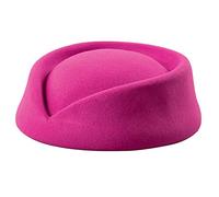 Xuancai Chapeau d'hôtesse de l'air de couleur unie pour femme - Uniforme d'affaires doux - Pour femme - Chapeau d'hôtesse de l'air
