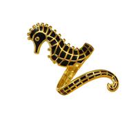 Xuancai Élégante bague hippocampe en alliage avec détails en goutte d'huile, idéale pour les consommateurs à la recherche de bijoux personnalisés robustes, taille unique, Comme décrit, Comme décrit.