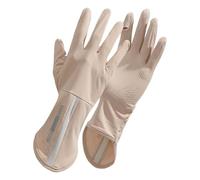 Xuancai Gants de conduite longs et fins en soie glacée - Mitaines antidérapantes pour femme - Protection solaire - Véhicule électrique - Équitation - Pour écrans tactiles