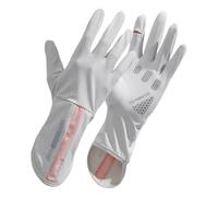 Xuancai Gants de conduite longs et fins en soie glacée - Mitaines antidérapantes pour femme - Protection solaire - Véhicule électrique - Équitation - Pour écrans tactiles
