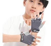 Xuancai Gants de sport pour jeunes - Respirants - Avec paumes de protection antidérapantes - Pour cyclisme, scooter, activités de plein air - Pour enfants