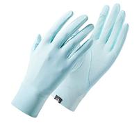 Xuancai Gants d'été et de printemps à deux doigts exposés au soleil pour femmes, adolescents, doux pour la peau, cyclisme, randonnée, écran tactile, tricoté, unisexe, couleur unie, garde au frais
