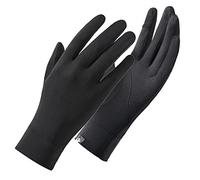 Xuancai Gants d'été et de printemps à deux doigts exposés au soleil pour femmes, adolescents, doux pour la peau, cyclisme, randonnée, écran tactile, tricoté, unisexe, couleur unie, garde au frais