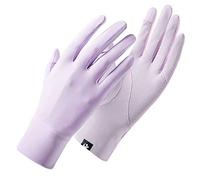 Xuancai Gants d'été et de printemps à deux doigts exposés au soleil pour femmes, adolescents, doux pour la peau, cyclisme, randonnée, écran tactile, tricoté, unisexe, couleur unie, garde au frais