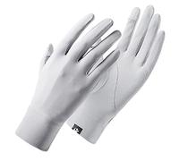 Xuancai Gants d'été et de printemps à deux doigts exposés au soleil pour femmes, adolescents, doux pour la peau, cyclisme, randonnée, écran tactile, tricoté, unisexe, couleur unie, garde au frais