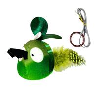 Xuancai Interaction Chat Jouet Animal avec Queue en Peluche Cadre de Porte Suspendu Teaser Animal pour Divertissement Playsets Suspendu Insectes