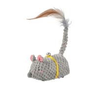 Xuancai Jouet en peluche pour chat rechargeable par USB - Mouvement automatique - Pour stimuler la curiosité des félins et la chasse active - Souris réaliste pour chats