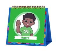 Xuancai Livre de sentiments pour enfants pour apprendre à identifier 20 émotions et sentiments différents Livre social-émotionnel pour enfants Outils de régulation sociale et émotionnelle