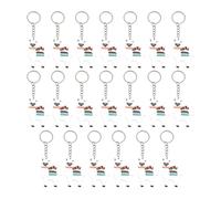 Xuancai Lot de 20 porte-clés en forme d'alpagas en PVC souple - Fournitures de fête - Convient pour sacs à dos et téléphones