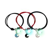 Xuancai Lot de 3 bracelets en perles tissées à la main avec perles d'amour, étoiles, lunes, sœurs, roman réglable en corde à la main en forme de cœur, taille unique, Comme décrit