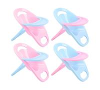 Xuancai Lot de 4 tables de salle à manger miniatures pour hamster avec supports pour animaux de compagnie, chaises en plastique couleur aléatoire