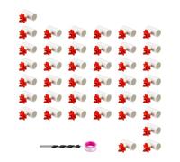 Xuancai Lot de 40 abreuvoirs automatiques pour volaille, poulets, canards, assurant un approvisionnement en eau sûr, nettoyage simple, lot de 40 abreuvoirs automatiques pour volaille