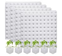 Xuancai Lot de 400 éponges hydroponiques pour plantation de plantes - Éponges carrées pour semis de serre - Éponge hydroponique pour légumes