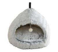 Xuancai Niche en peluche pour chats - Coussin amovible en coton pour divers petits chiens - Pour l'hiver et le sommeil