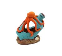 Xuancai Pieuvres en résine pour décoration d'aquarium, décoration d'aquarium, facile à assembler, pieuvres en résine