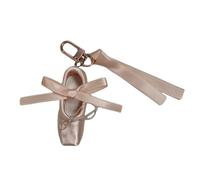 Xuancai Porte-clés artistique en forme de chaussure de danse avec ruban pour les amateurs de danse et les souvenirs d'événements, C, taille unique