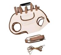 Xuancai Sac à dos pliable pour chien avec sangles réglables et design ventilé assurant la sécurité de l'animal pendant les trajets