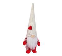 Xuancai Statuette de gnomes de Saint-Valentin en tricot faite à la main sans visage pour cadeau festif