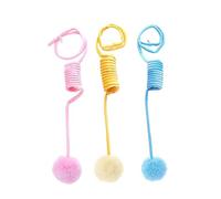 Xuancai Tube ressort jouet interactif d'intérieur jouet coloré printemps divertissement peluche bobines pour chaton saut exercice interactif pour chats d'intérieur