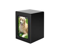 Xuancai Urne funéraire pour chien - Cadeau pour perte de cendres - Cadre photo en bois massif - Fournitures pour chiens - Urnes funéraires pour chats