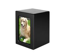 Xuancai Urne funéraire pour chien - Cadeau pour perte de cendres - Cadre photo en bois massif - Fournitures pour chiens - Urnes funéraires pour chats