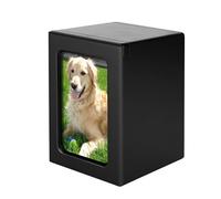 Xuancai Urne funéraire pour chien - Cadeau pour perte de cendres - Cadre photo en bois massif - Fournitures pour chiens - Urnes funéraires pour chats
