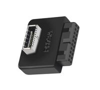 Xuancai USB3.0 19/20 broches Prise de direction verticale pour cartes mères d'ordinateur de bureau Support de broche coudé à 90 degrés