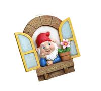 Xuancai Visages d'arbres extérieurs à suspendre pour cour et jardin en résine avec ornements de paysage miniatures, décors de styles naturels