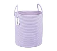 XUANGUO Panier à linge en corde de coton pour vêtements, panier de rangement tissé pour salon, chambre à coucher, style bohème, grands paniers en corde pour couverture, jouets, oreillers, serviettes,