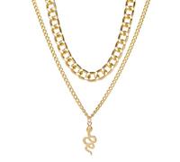 xuanhang Colliers plaqués or pour femme - Tendance - Délicat - Ne ternit pas - En or 14 carats - Ensemble de colliers ras du cou à breloques pour femme, Zinc, Pas de gemme