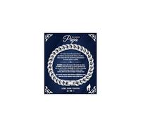 XUANPAI Bracelet pour homme avec gravure cadeaux pour hommes - Élément d'amour An Mon trésor Bracelet cubain Cadeau pour mari Je t'aime Cadeaux pour homme Anniversaire Saint-Valentin, Kleine, Acier