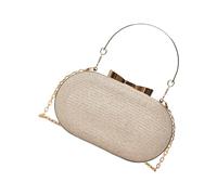 Xuanxi 1. Élégant sac à main de soirée avec chaîne en strass pour mariages et fêtes. Sac à bandoulière élégant, doré, One Size