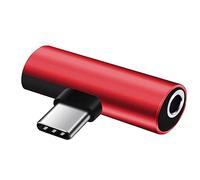 Xuanxi Adaptateur USB C vers prise jack 3,5 mm 2 en 1 pour casque de type C vers prise auxiliaire