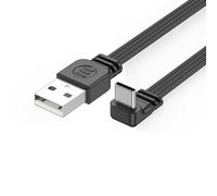 Xuanxi Câble de données USB vers type C - Charge rapide 2 A - Haute vitesse 480 Mbps - Synchronisation de données - Pliable à 90° - Connecteurs à tête droite